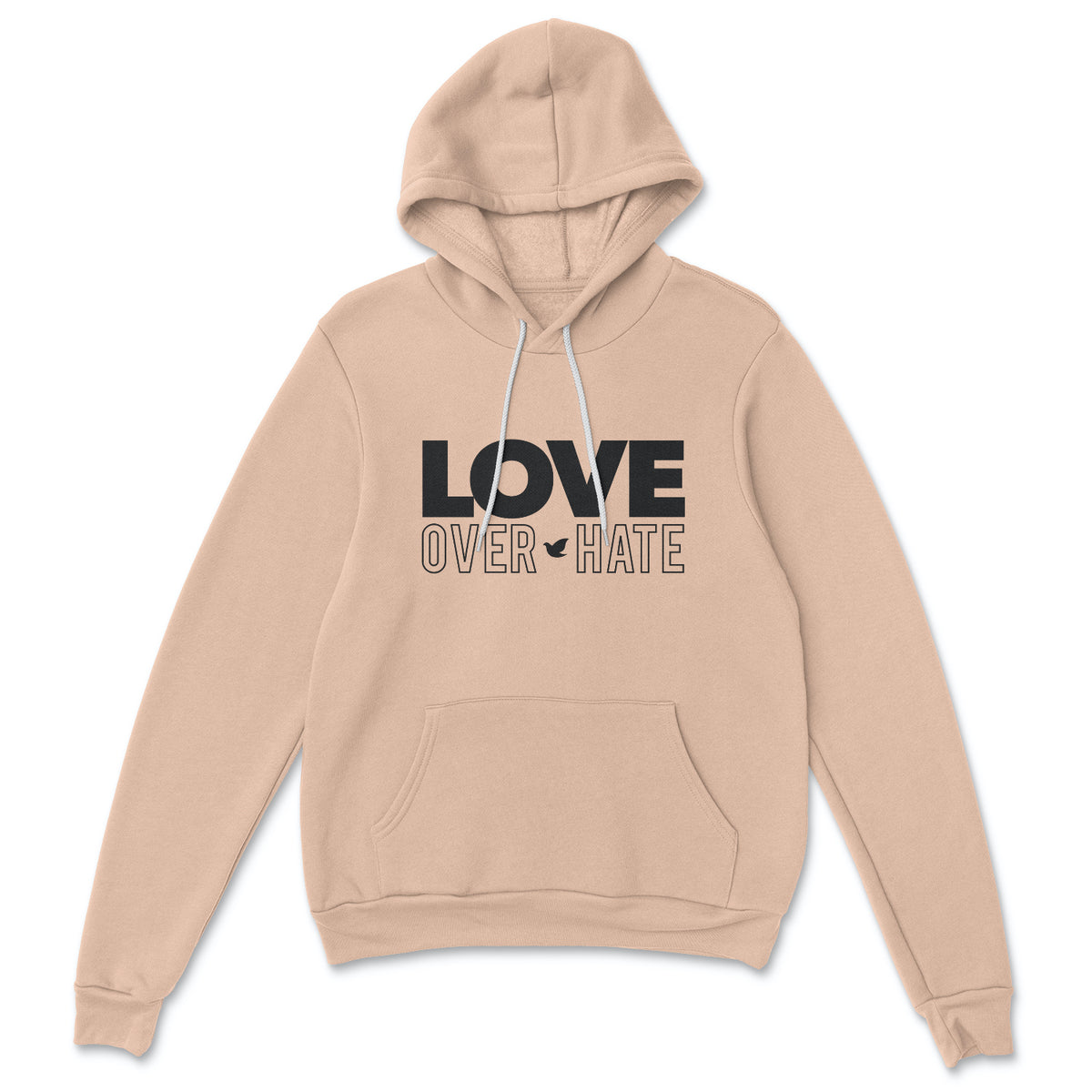 Love Over Hate Men's Hoodie