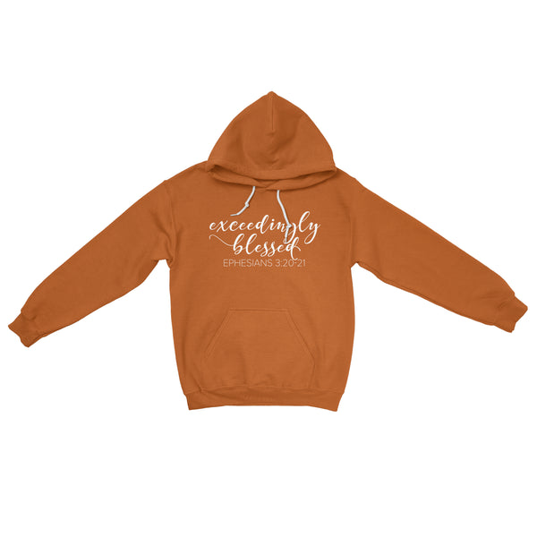 Exceedingly Blessed - Burnt Unisex Hoodie